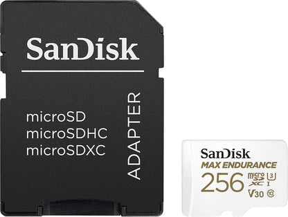 Κάρτα Μνήμης microSDXC SanDisk MAX Endurance, 256Gb, Κλάση 10 / UHS-1 U3, Με Προσαρμογέα SDSQQVR-256G-GN6IA