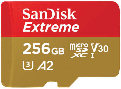 Κάρτα Μνήμης microSDXC SanDisk Extreme, 256Gb, Κλάση 10 / UHS-1 U3 SDSQXAV-256G-GN6MN