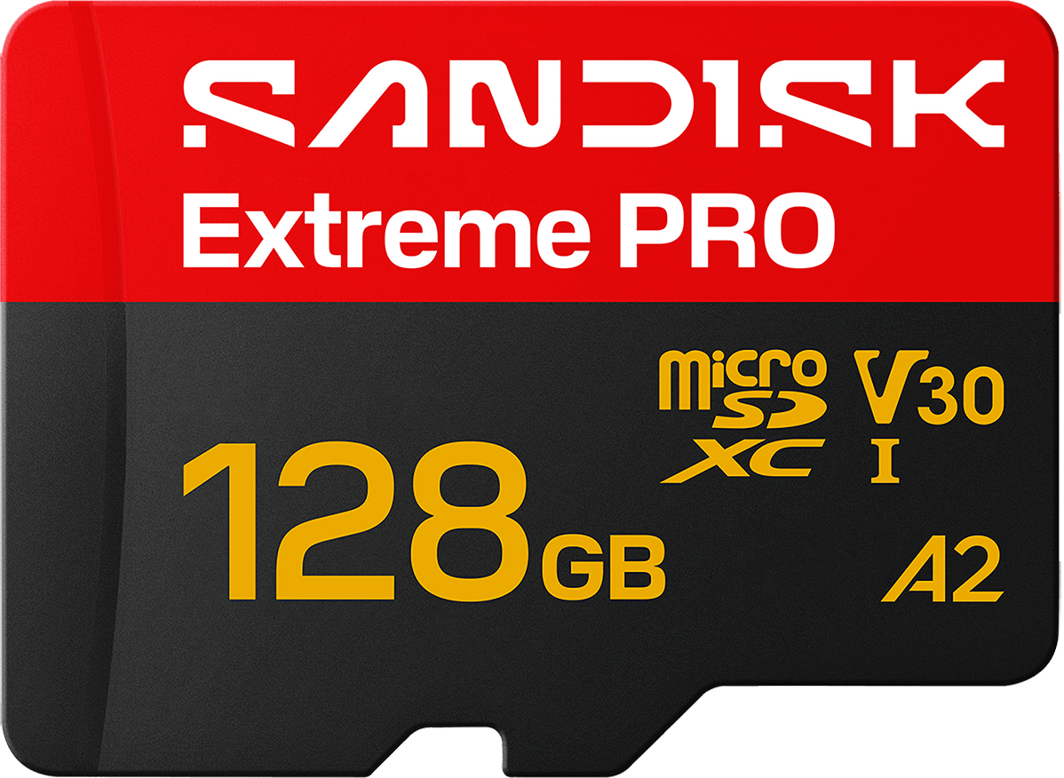 Κάρτα Μνήμης microSDXC SanDisk Extreme Pro A2, 128Gb, Κατηγορία 10 / UHS-1 U3, Με Αντάπτορα SDSQXCJ-128G-GS6MA