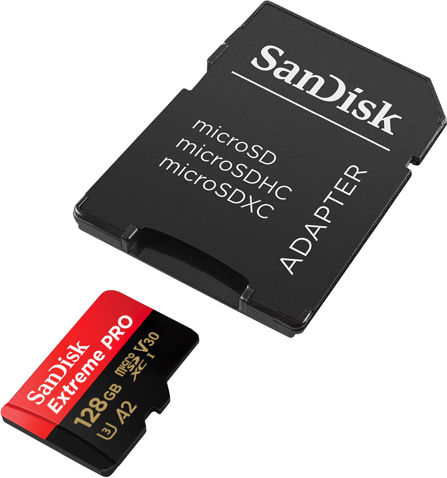 Κάρτα Μνήμης microSDXC SanDisk Extreme Pro, 128Gb, Κλάση 10 / UHS-1 U3, Με Προσαρμογέα SDSQXCD-128G-GN6MA