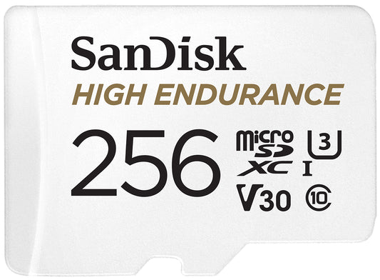 Κάρτα Μνήμης microSDXC SanDisk High Endurance, 256Gb, Κλάση 10 / UHS-1 U3, Με Προσαρμογέα SDSQQNR-256G-GN6IA