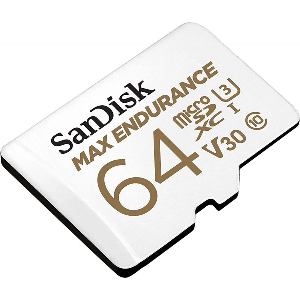 Κάρτα Μνήμης microSDXC SanDisk MAX Endurance, 64Gb, Κλάση 10 / UHS-1 U3, Με Προσαρμογέα SDSQQVR-064G-GN6IA