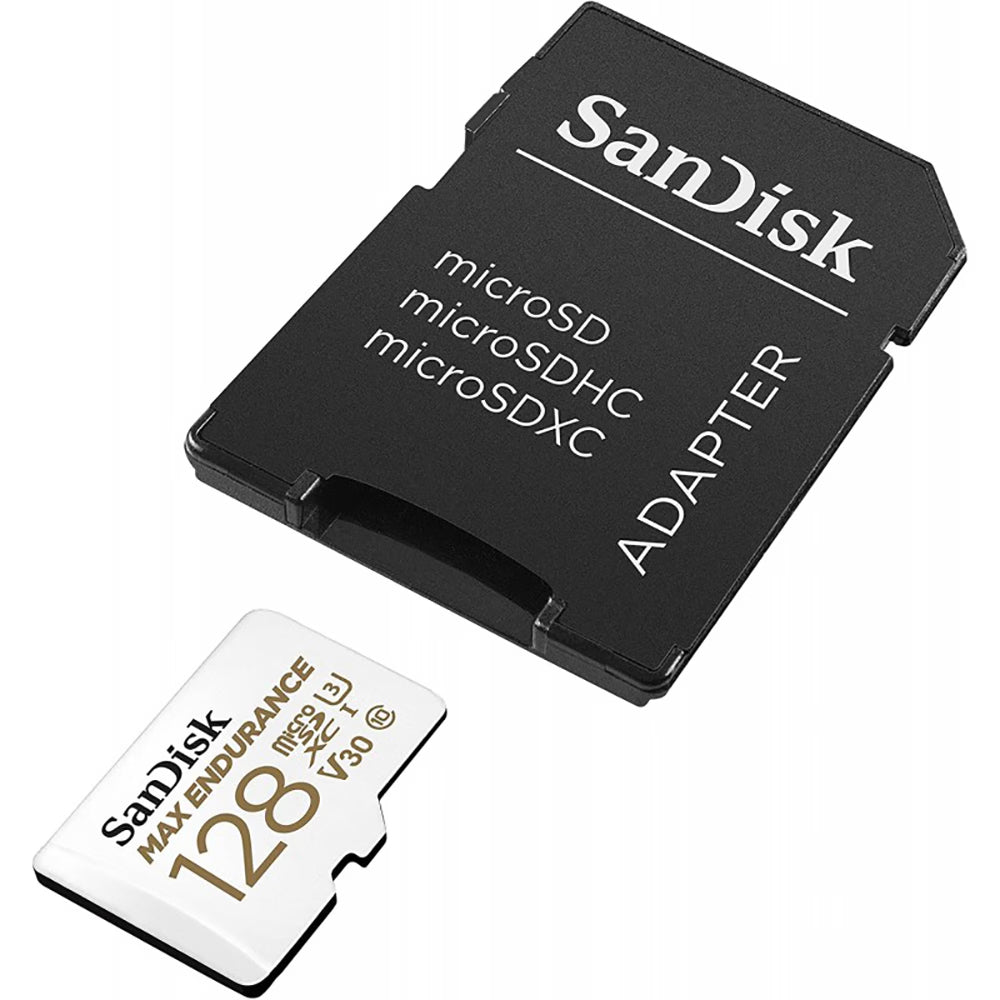 Κάρτα Μνήμης microSDXC SanDisk MAX Endurance, 128Gb, Κλάση 10 / UHS-1 U3, Με Προσαρμογέα SDSQQVR-128G-GN6IA