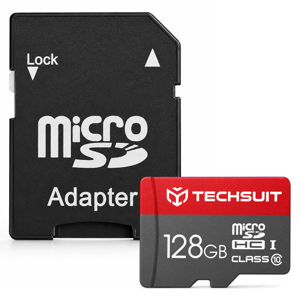 Κάρτα Μνήμης microSDXC Techsuit THCM26, 128Gb, Κατηγορία 10, Με Αντάπτορα