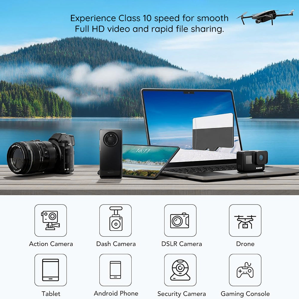Κάρτα Μνήμης microSDXC Techsuit THCM26, 128Gb, Κατηγορία 10, Με Αντάπτορα