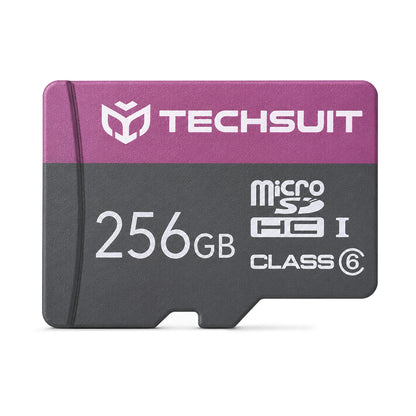 Κάρτα Μνήμης microSDXC Techsuit THCM27, 256Gb, Κατηγορία 6, Με Αντάπτορα