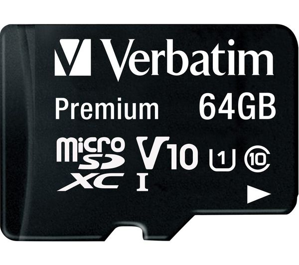 Κάρτα Μνήμης microSDXC Verbatim, 64Gb, Κλάση 10 / UHS-1 U1, Με Προσαρμογέα