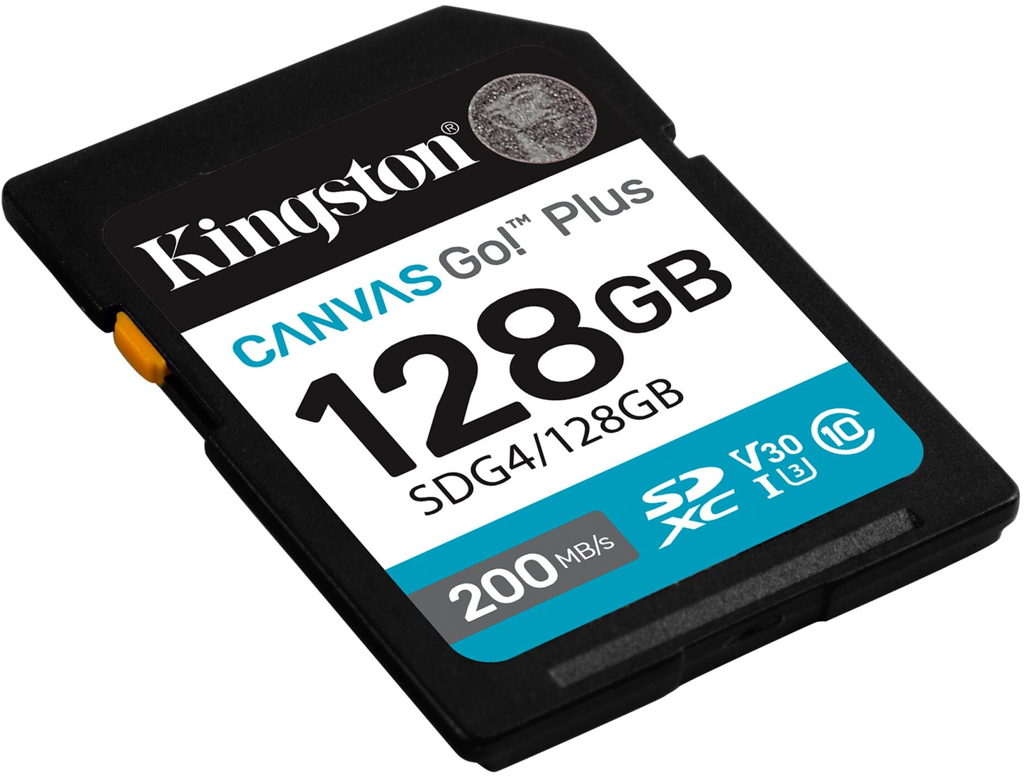 Kingston Canvas Go Plus SDXC Memory Card, 128GB, Class 10 / UHS-1 U3 SDG4/128GB