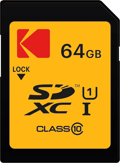 Κάρτα Μνήμης SDXC Kodak, 64Gb, Κλάση 10 / UHS-1 U1 EKMSD64GXC10K