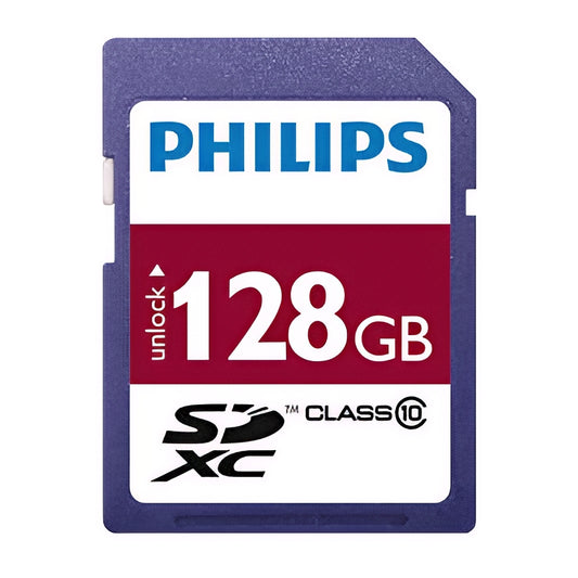 Κάρτα Μνήμης SDXC Philips, 128Gb, Κλάση 10 FM12SD55B/10