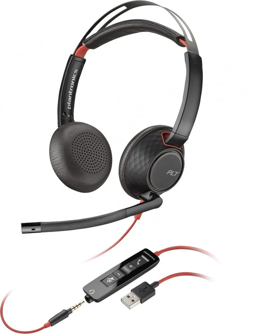 Ακουστικά Call Center USB-C HP Poly Blackwire C5220, Μαύρα 80R97AA