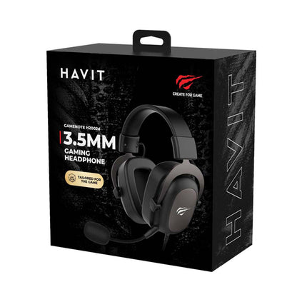 Ακουστικά Gaming 3.5mm HAVIT H2002D, 2m, Πράσινα