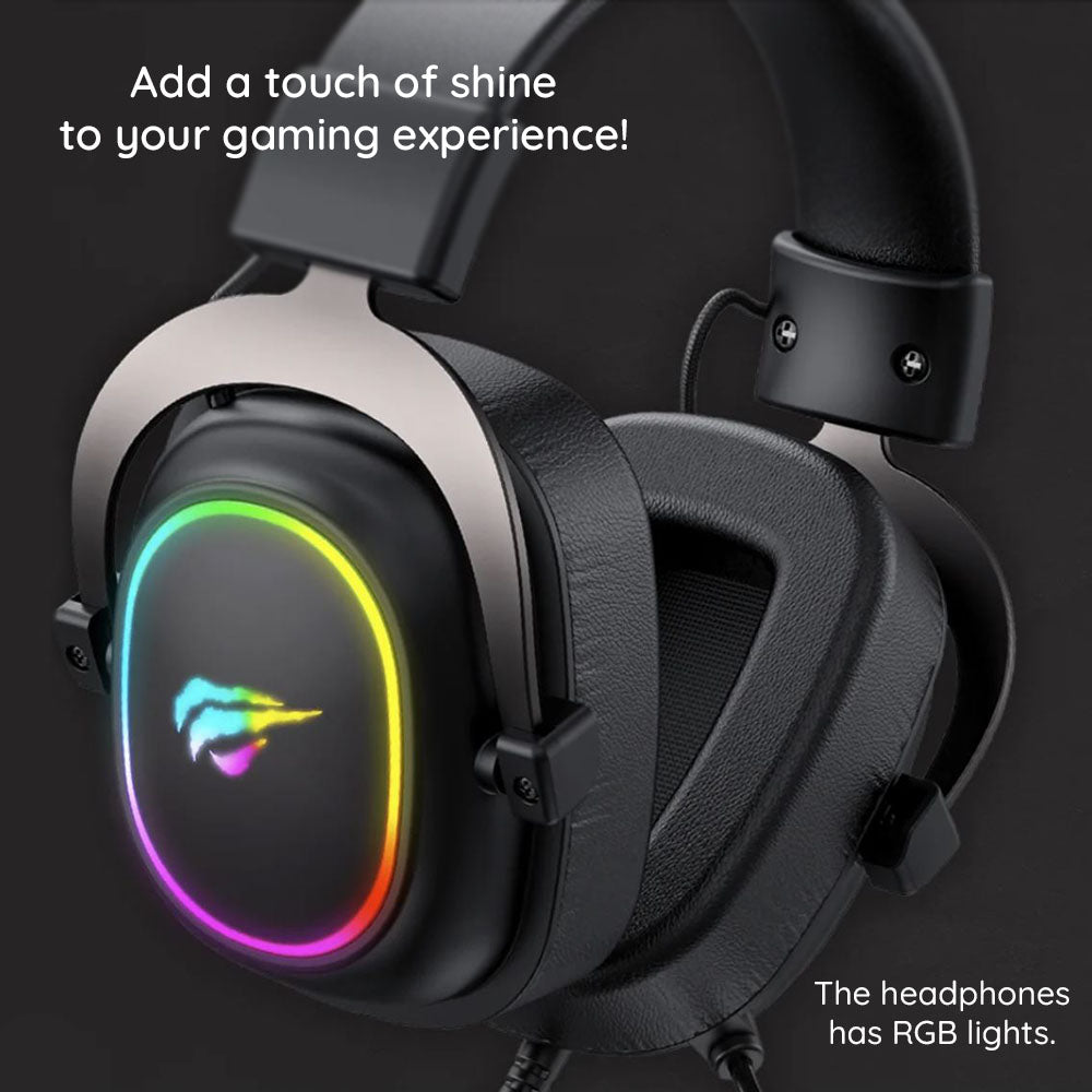 Ακουστικά Gaming 3.5mm HAVIT H2002P, 2m, Μαύρα