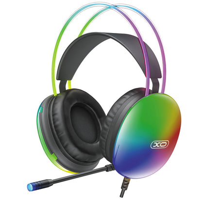 Ακουστικά Gaming 3.5mm XO Design GE11, RGB, Μαύρα