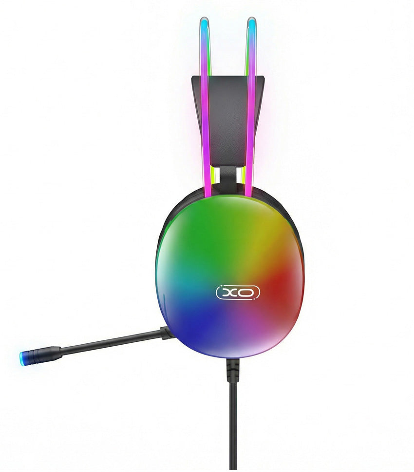 Ακουστικά Gaming 3.5mm XO Design GE11, RGB, Μαύρα