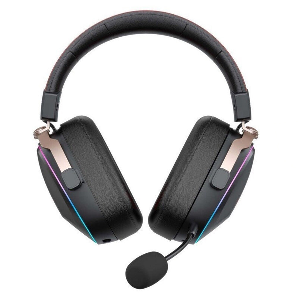 Ασύρματα Gaming Ακουστικά HAVIT H2039BG, RGB, BT / Wi-Fi / Ενσύρματα, Μαύρο Ωχρό