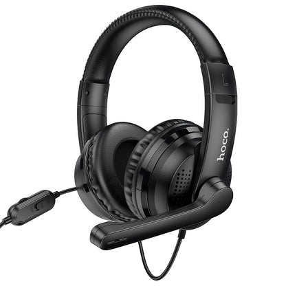 Gaming Headphones 3.5mm HOCO W103, Black