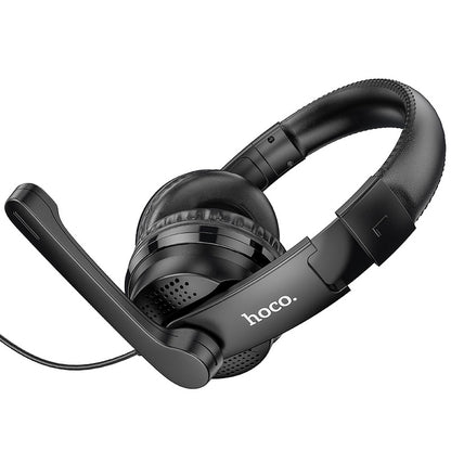 Gaming Headphones 3.5mm HOCO W103, Black