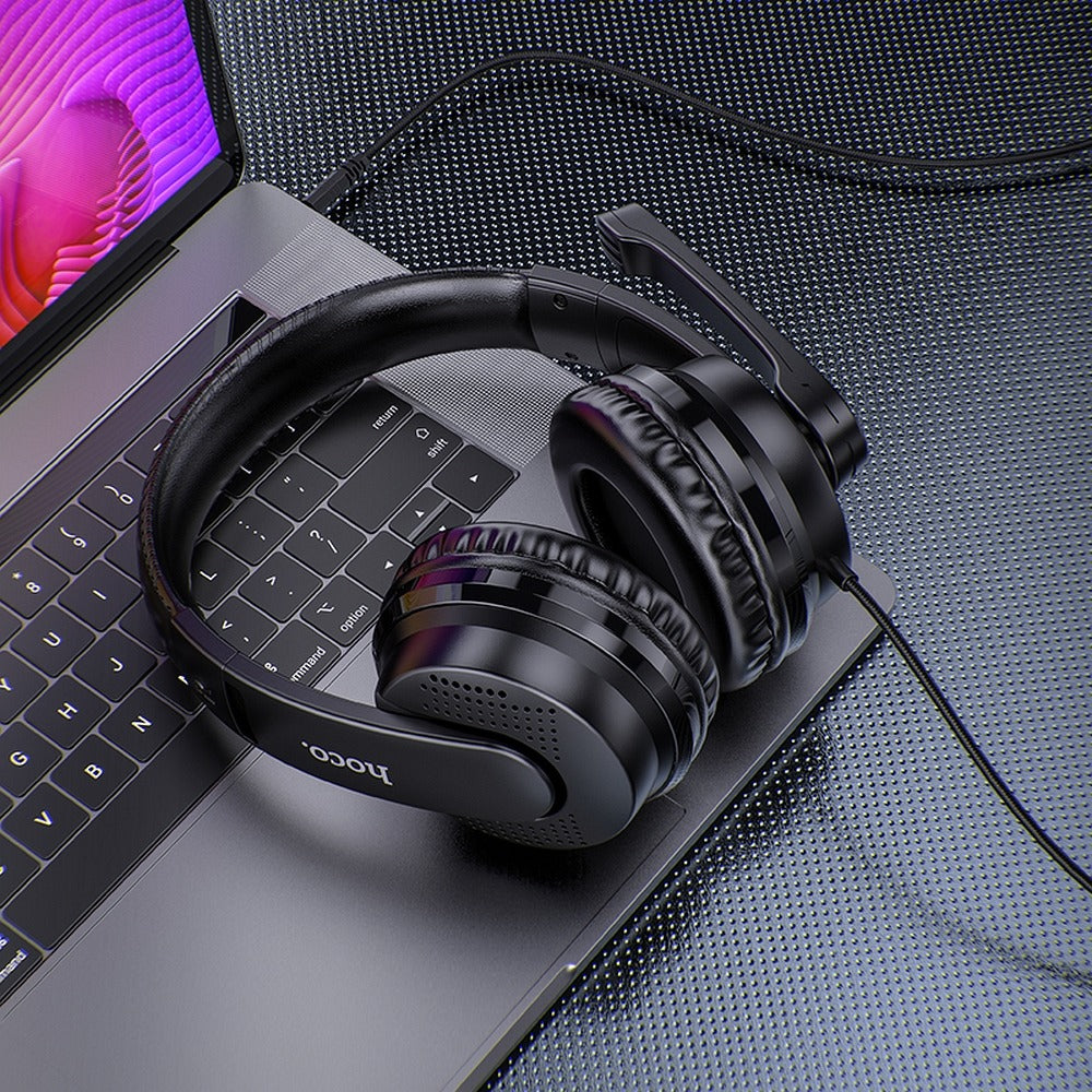 Gaming Headphones 3.5mm HOCO W103, Black