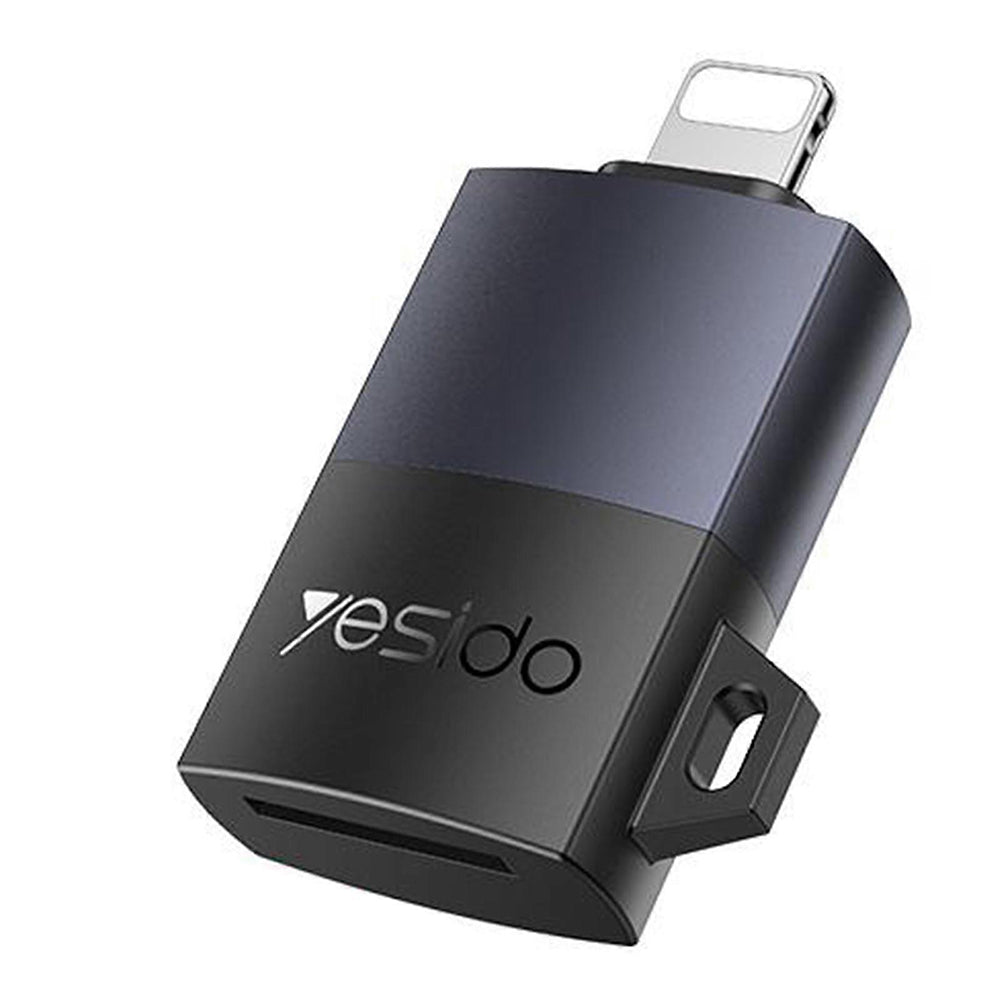 Αναγνώστης Καρτών Lightning Yesido GS38, microSD, Γκρι