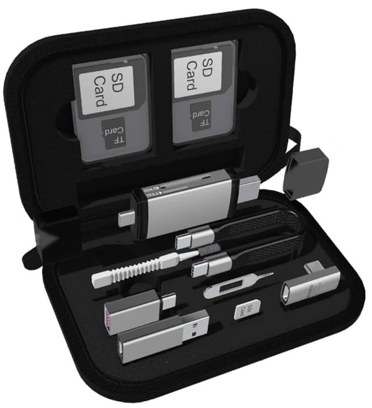 Αναγνώστης Κάρτας USB / USB-C OEM OmniLink Pro-002 Travel, 7σε1, Γκρι