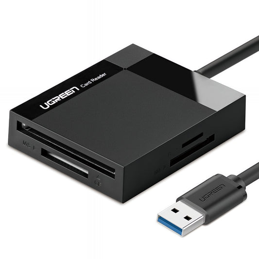Αναγνώστης Καρτών USB 3.0 UGREEN CR125, SD - microSD - CF - MS, Μαύρο