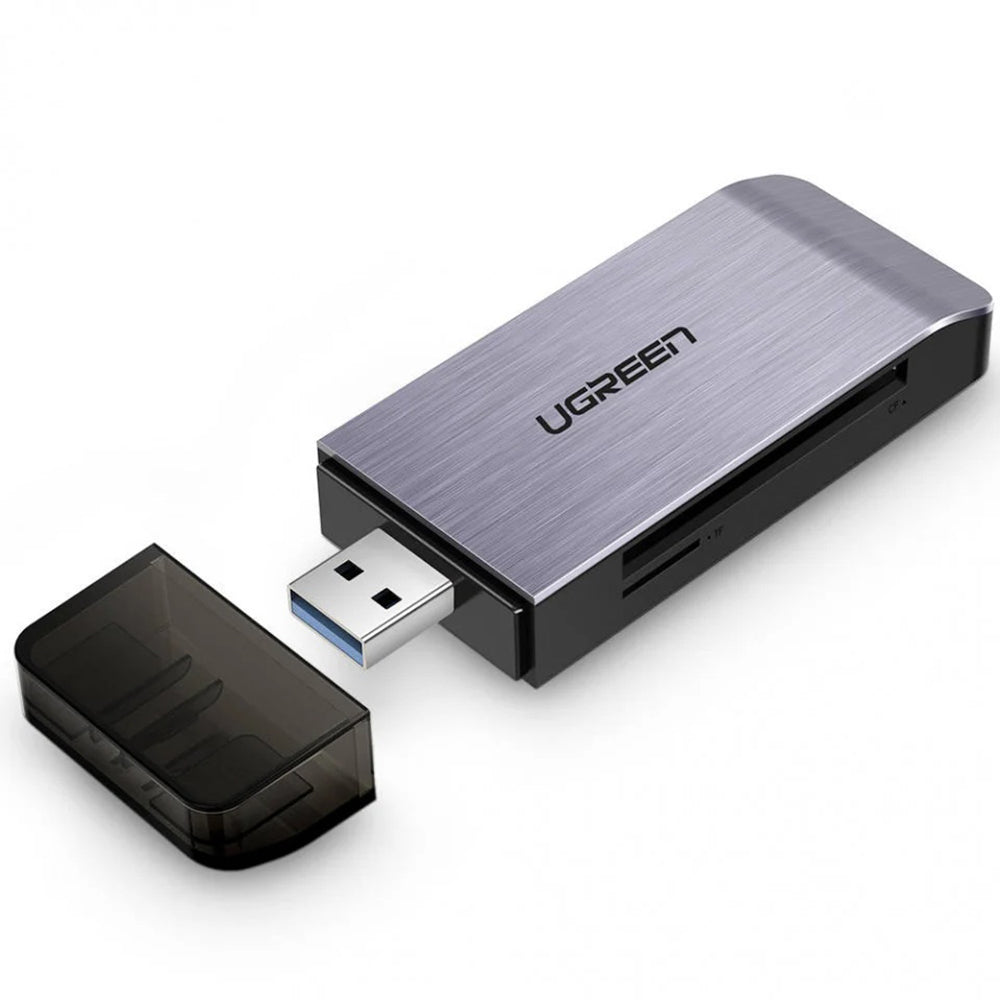 Αναγνώστης Καρτών USB 3.0 UGREEN CM180, SD - microSD - CF - MS, Γκρι