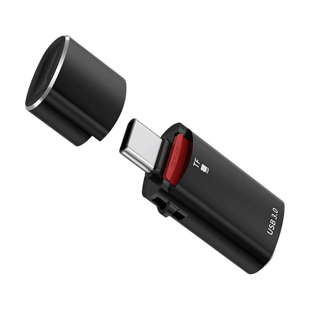 Αναγνώστης Καρτών USB-C Techsuit AluVoltX, USB-A (OTG) - microSD, Μαύρο