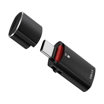 Αναγνώστης Καρτών USB-C Techsuit AluVoltX, USB-A (OTG) - microSD, Μαύρο