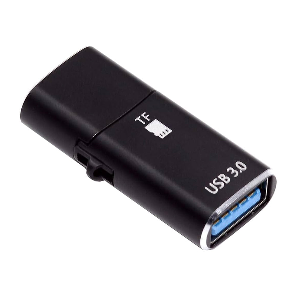 Αναγνώστης Καρτών USB-C Techsuit AluVoltX, USB-A (OTG) - microSD, Μαύρο