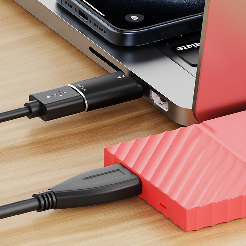 Αναγνώστης Καρτών USB-C Techsuit AluVoltX, USB-A (OTG) - microSD, Μαύρο