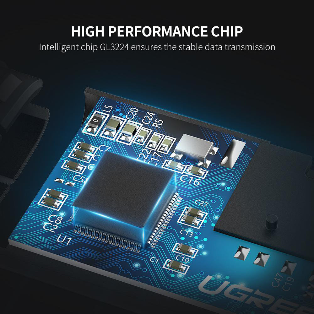 Αναγνώστης Καρτών USB-C UGREEN CM184, SD - microSD, Γκρι