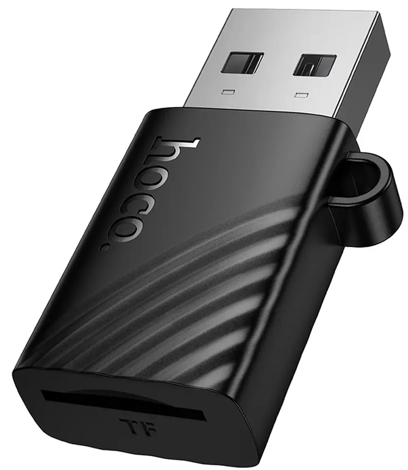 Αναγνώστης Κάρτας USB HOCO HB53, microSD, Μαύρο