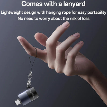 Αναγνώστης Καρτών USB Yesido GS37, microSD, Μαύρος