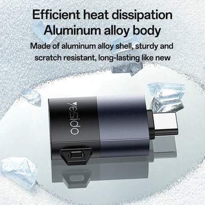 Αναγνώστης Καρτών USB Yesido GS37, microSD, Μαύρος