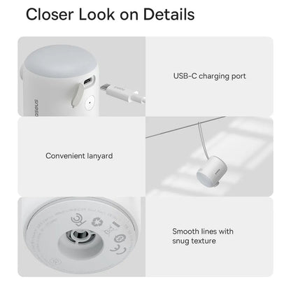 Αντλία Baseus PocketGo για φουσκωτά στρώματα, Λευκή C11157700221-00