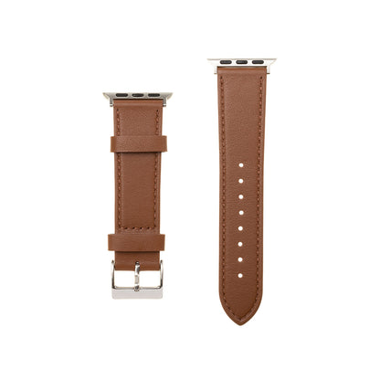 Λουράκι Fixed Leather για Apple Watch 49mm / 46mm / 45mm / 44mm / 42mm Series, Καφέ