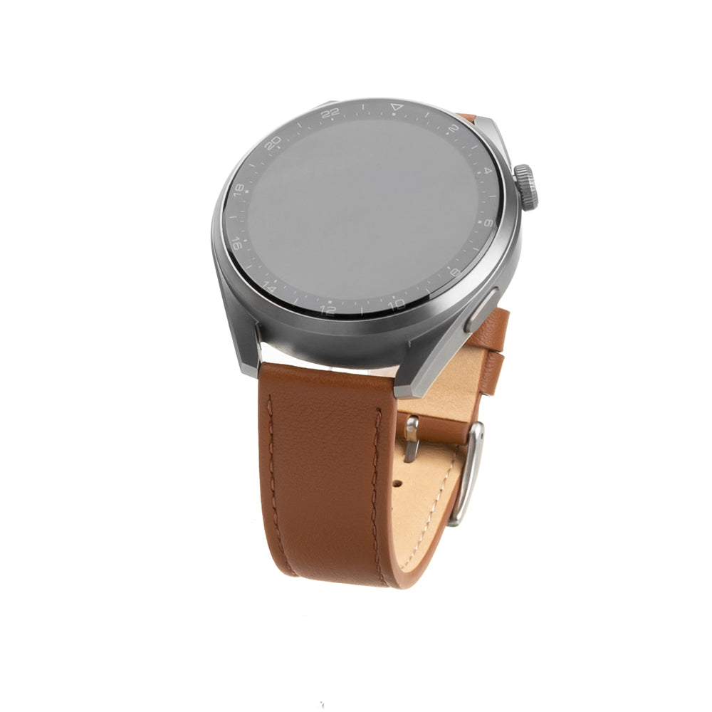 Λουράκι Fixed Leather για Samsung Galaxy Watch / Huawei Watch Series, 20mm, Καφέ