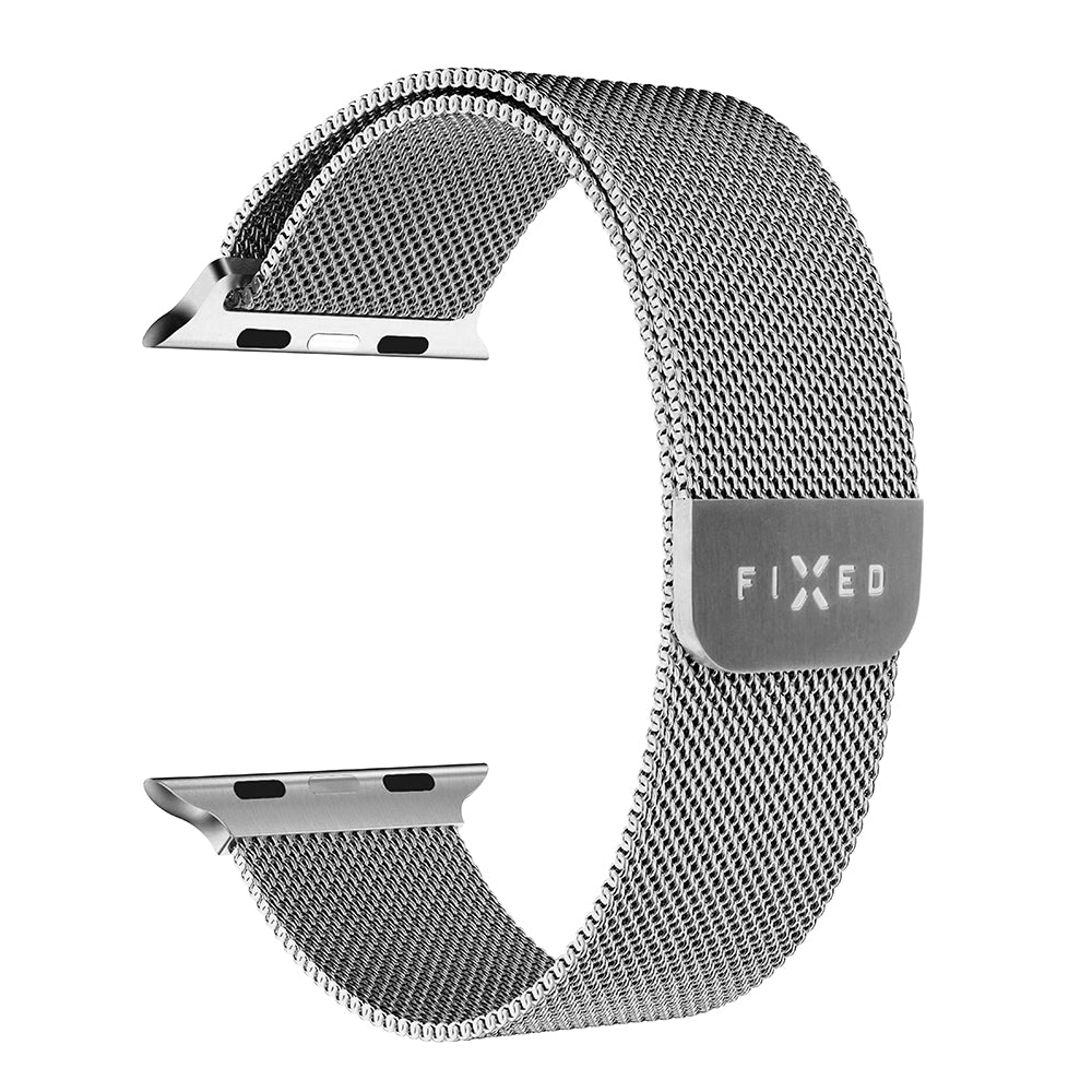 Λουράκι Fixed Mesh για Apple Watch 42mm / 41mm / 40mm / 38mm Series, Ασημί