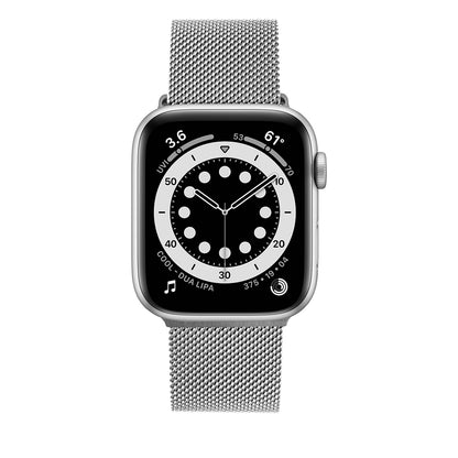 Λουράκι Fixed Mesh για Apple Watch 42mm / 41mm / 40mm / 38mm Series, Ασημί