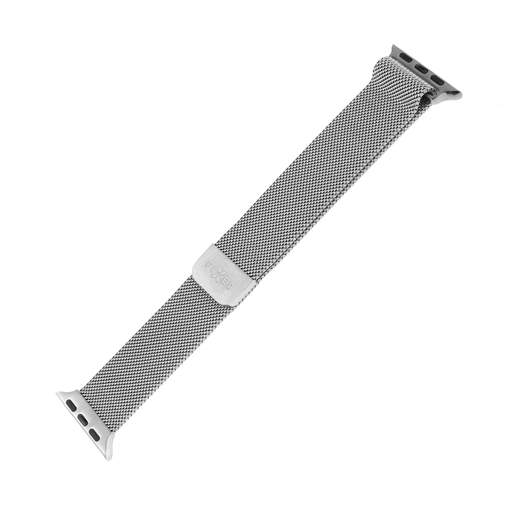 Λουράκι Fixed Mesh για Apple Watch 42mm / 41mm / 40mm / 38mm Series, Ασημί