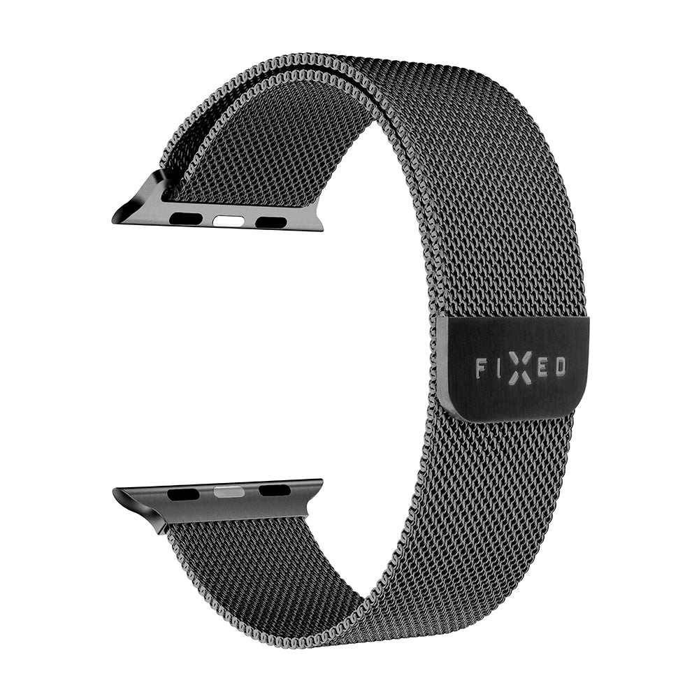 Λουράκι Fixed Mesh για Apple Watch 42mm / 41mm / 40mm / 38mm Series, Μαύρο