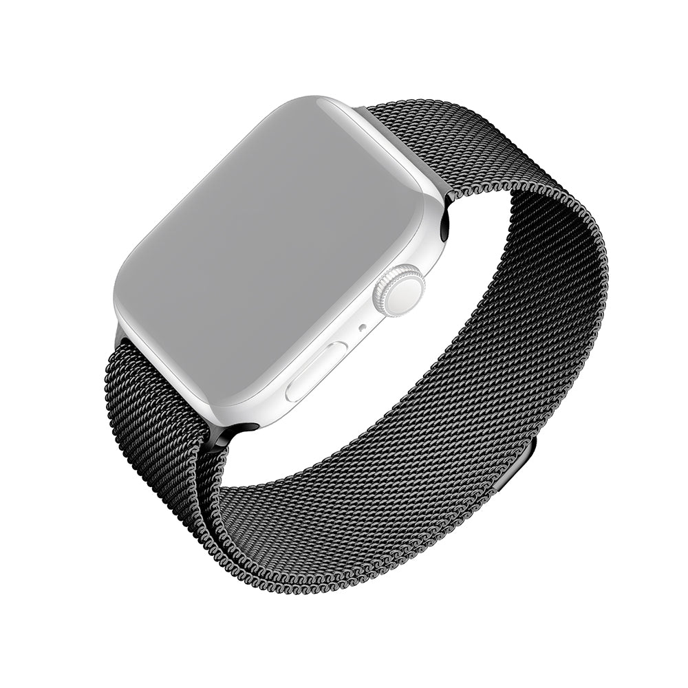Λουράκι Fixed Mesh για Apple Watch 42mm / 41mm / 40mm / 38mm Series, Μαύρο