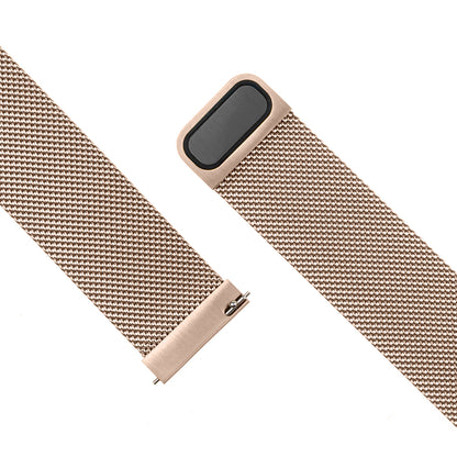 Fixed Mesh Strap for Samsung Galaxy Watch / Huawei Watch Series, 20mm, Rose Gold