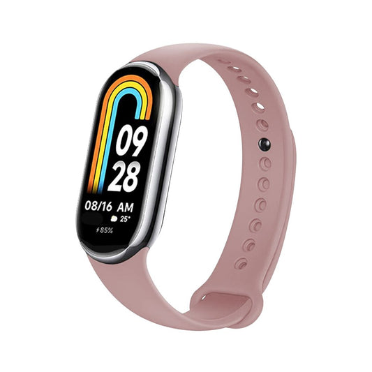 Λουράκι Fixed Silicone για Xiaomi Smart Band 9 / 8, Ροζ