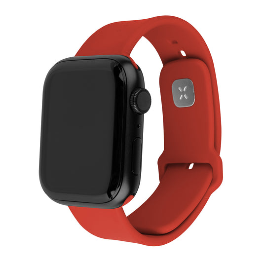 Λουράκι Fixed Silicone Sporty για Apple Watch 42mm / 41mm / 40mm / 38mm Series, Κόκκινο