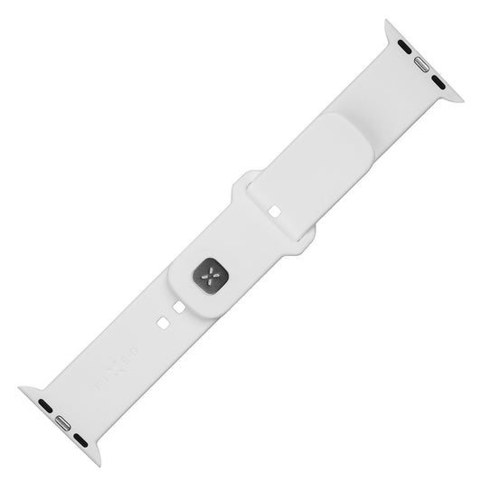 Λουράκι Fixed Silicone Sporty για Apple Watch 49mm / 46mm / 45mm / 44mm / 42mm Series, Λευκό