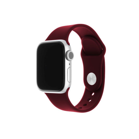 Λουράκι Fixed Silicone Sporty για Apple Watch 49mm / 46mm / 45mm / 44mm / 42mm Series, Βυσσινί