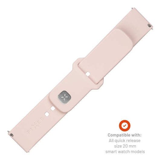 Λουράκι Fixed Silicone Sporty για Samsung Galaxy Watch / Huawei Watch Series, 20mm, Ροζ