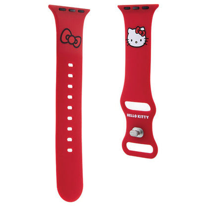 Λουράκι Hello Kitty Silicone Kitty Head για Apple Watch 42mm / 41mm / 40mm / 38mm Series, Ροζ